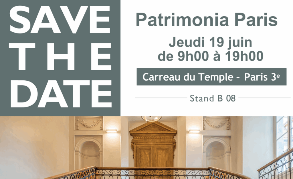 Rendez-vous à Patrimonia Paris le 19 juin !